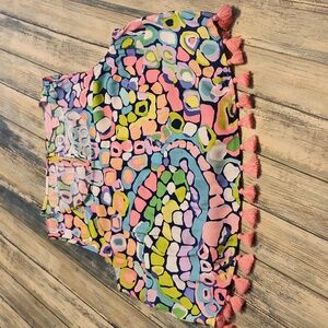 Lilly Pulitzer Brinley Neon Tassel Crop Top